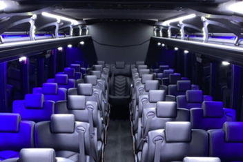 Brentwood Charter Bus Interior