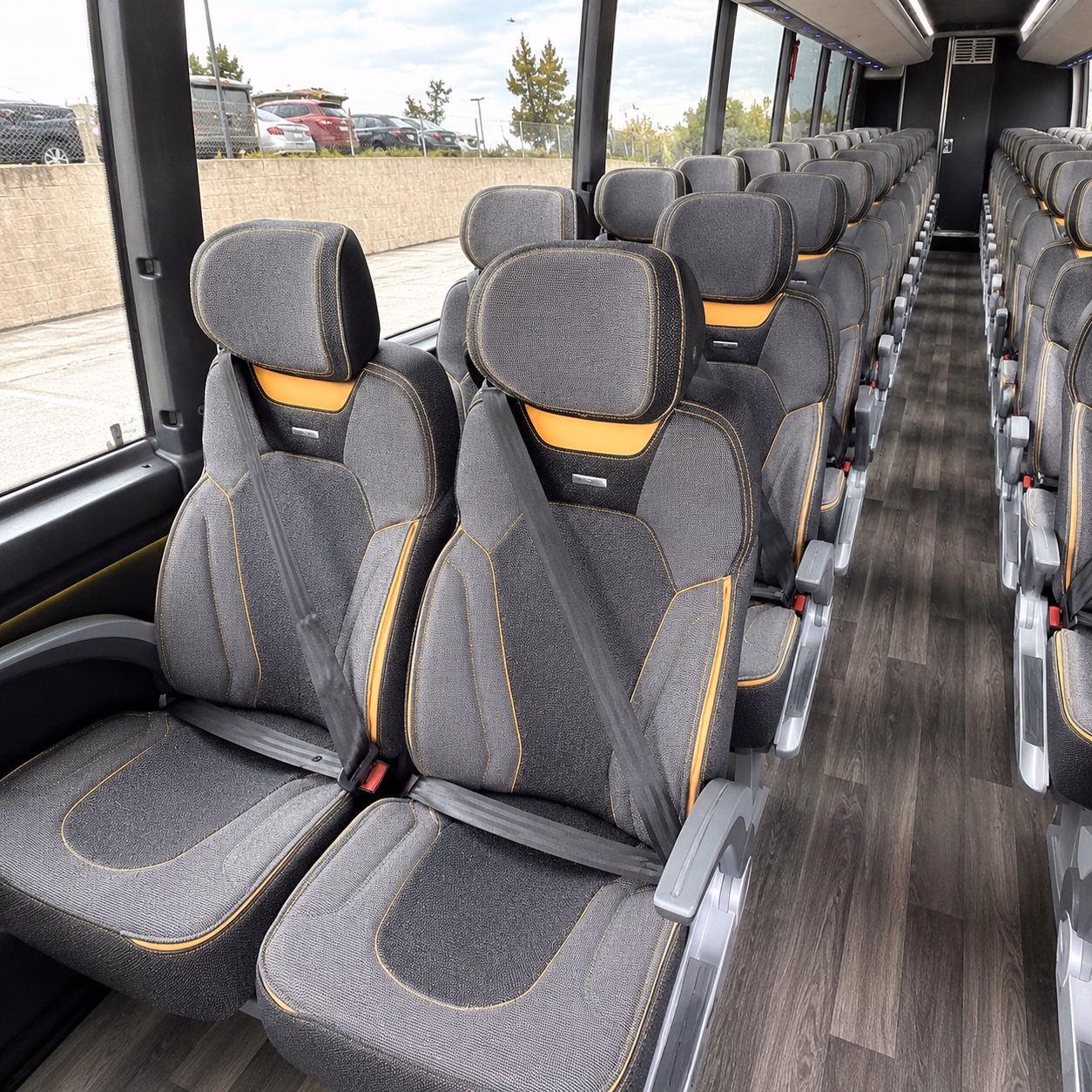 brentwood charter bus inside